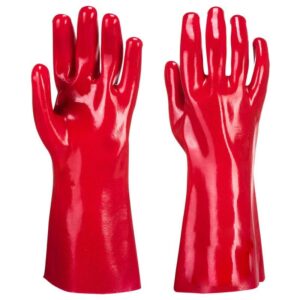 Red PVC Gloves